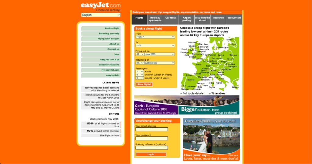 EasyJet history from a fledgling company to one of the biggest airlines in Europe