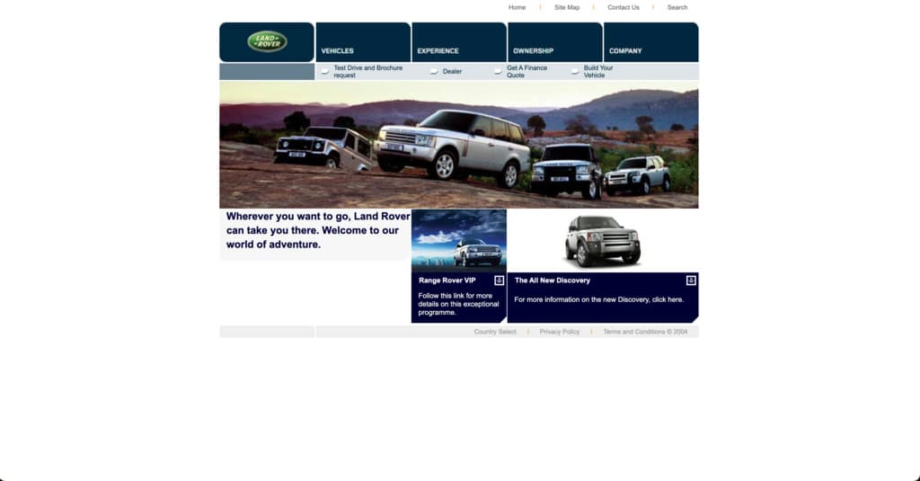 Changes in Land Rover's marketing strategies and identity over the years
