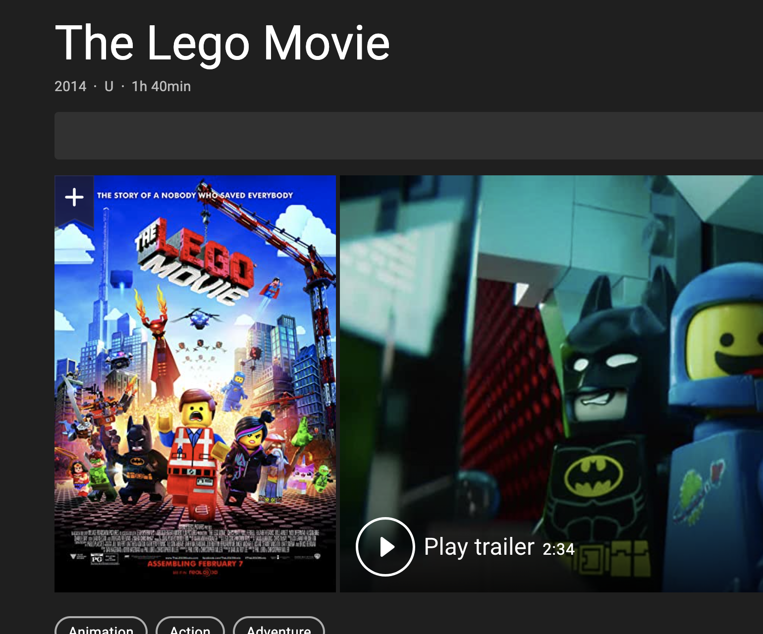 Lego IMDB - Movie