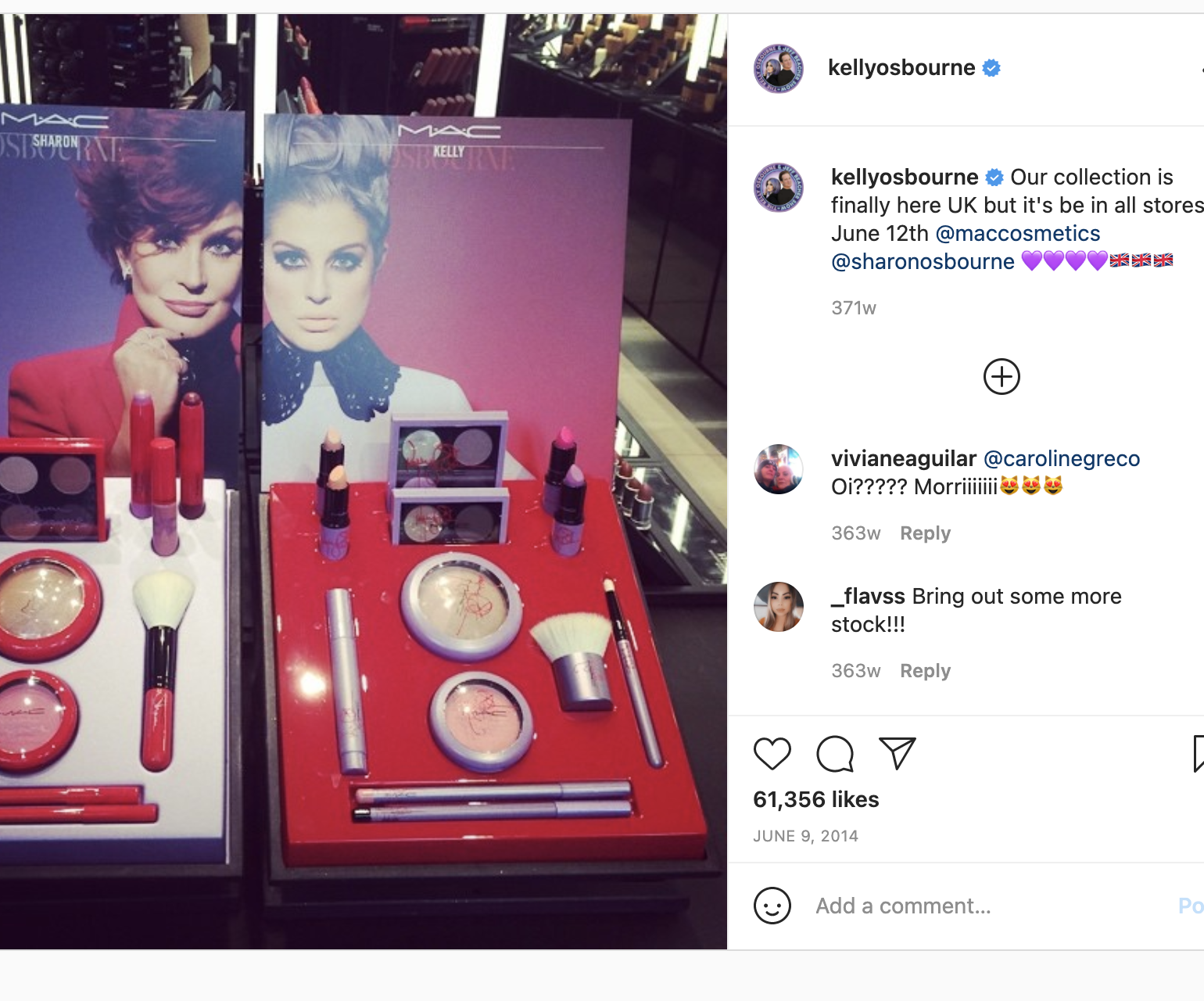 MAC Cosmetics Instagram - Influences